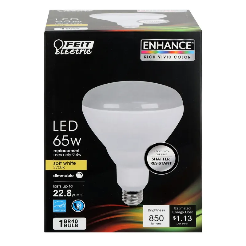 Br40 E26 (medium) Led Bulb Soft White 65 Watt Equivalence 1 Pk