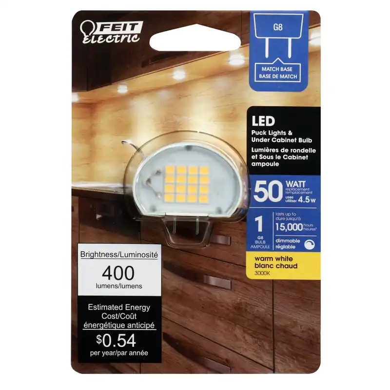 Specialty G8 Led Bulb Bright White 50 Watt Equivalence 1 Pk