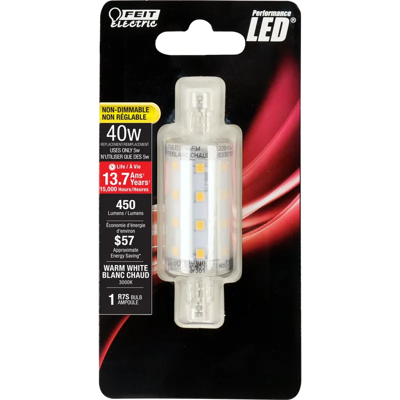 R7s R7 Led Bulb Warm White 40 Watt Equivalence 1 Pk