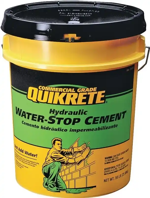 Hydraulic Water Stop Cement 50 Lb Gray - Rapid Setting High Strength Repair