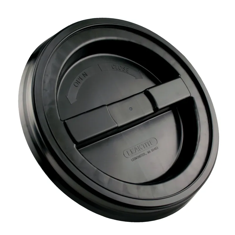 Bucket Lid, Screw Top, Black, 2-pc.