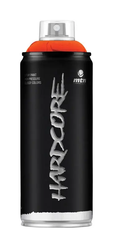 Hardcore Gloss Orange Spray Paint 11 Oz - Uv & Water Resistant, All Purpose