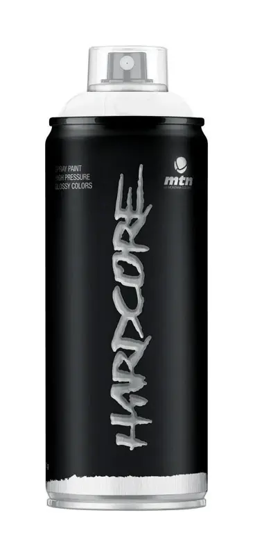 Hardcore Gloss White Spray Paint 11 Oz - All Purpose Indoor/outdoor Use