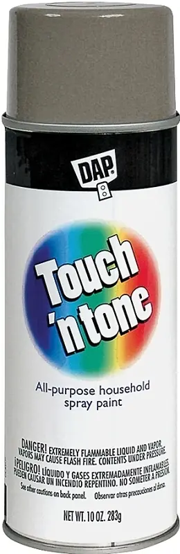 Touch N Tone Flat Flat Gray Primer Spray Paint 10 Oz