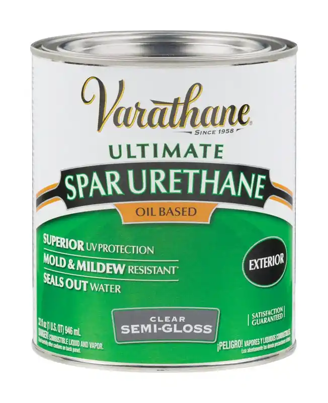 Spar Urethane, Oil-based, Exterior, Semi-gloss, 1-qt.