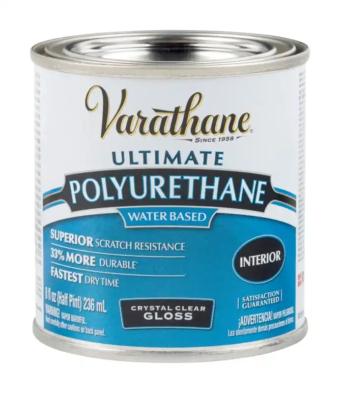 Gloss Interior Waterborne Diamond Polyurethane, 1/2-pt.