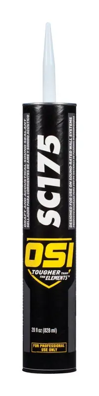 Sc175 28 Oz. White Acoustical Sound Elastomeric Sealant For Draft And Smoke Insulation