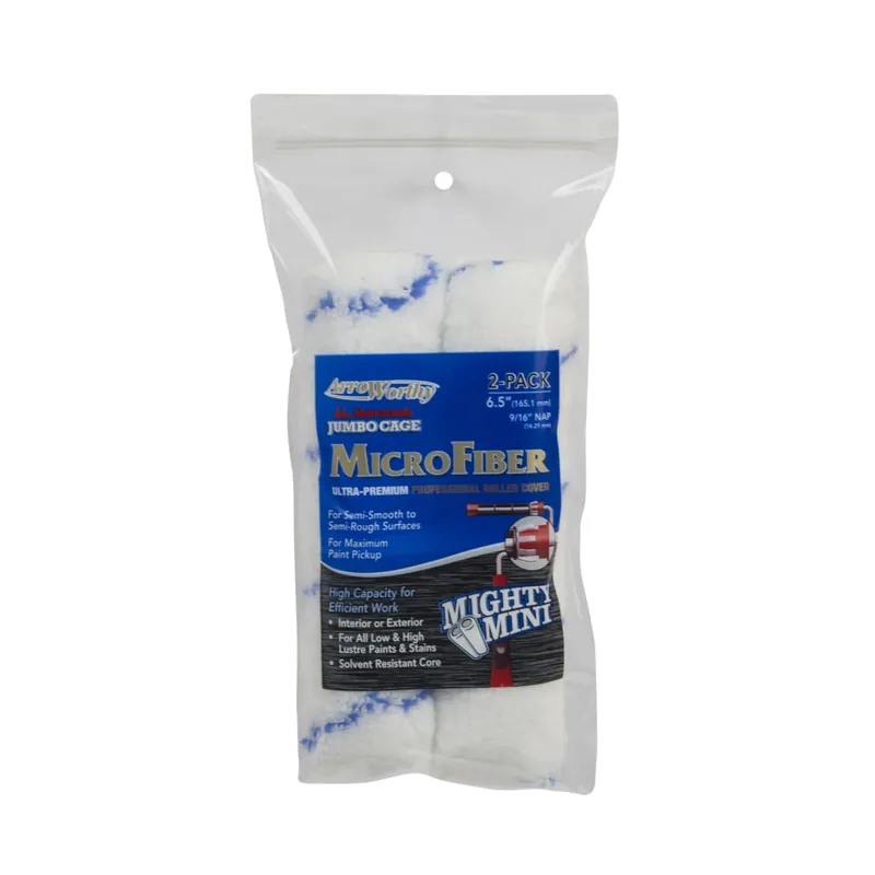 Barracuda Microfiber 6.5 In. W X 9/16 In. Paint Roller Cover 2 Pk