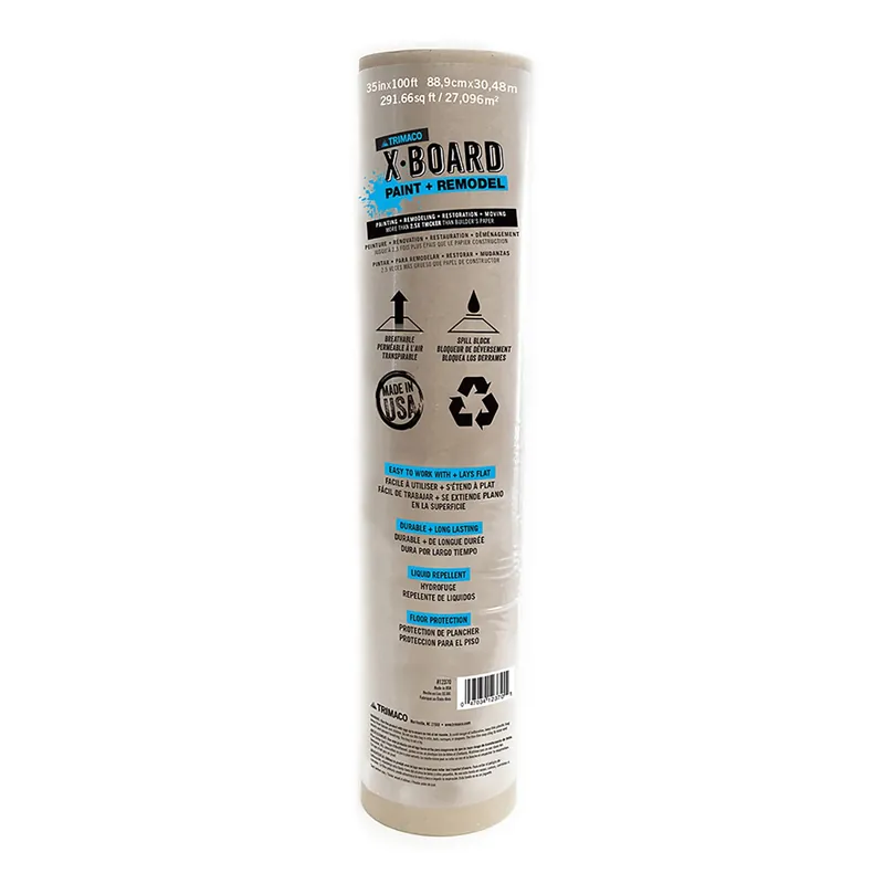 X-board 35 In. W X 100 Ft. L Paper Surface Protector 1 Pk