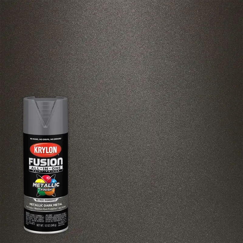 Fusion All-in-one Spray Paint + Primer, Metallic Dark Metal, 12-oz.