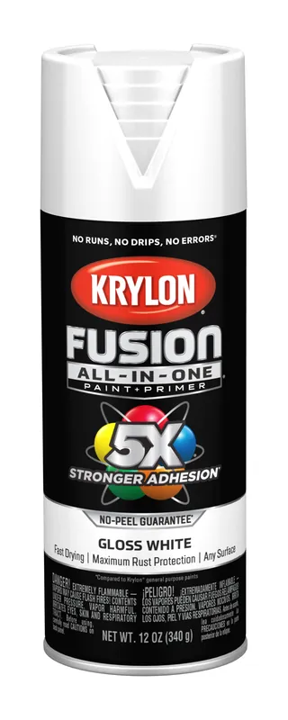 Fusion All-in-one Spray Paint + Primer, Gloss White, 12-oz.