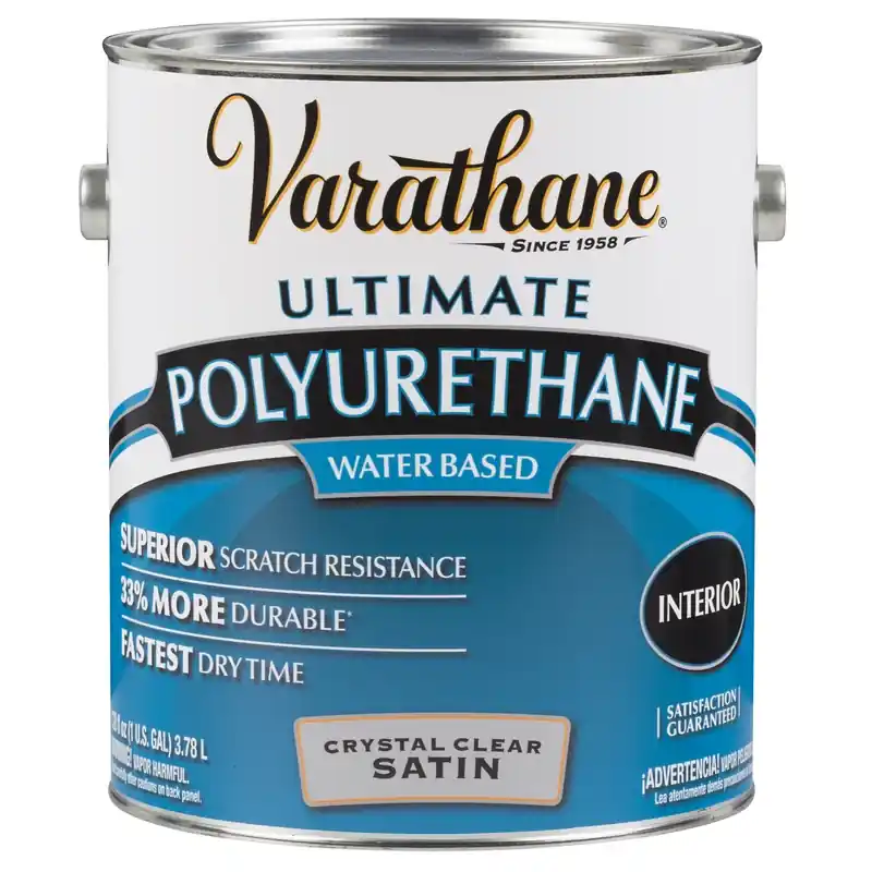 Interior Polyurethane, Water Base, Satin, 1-gallon