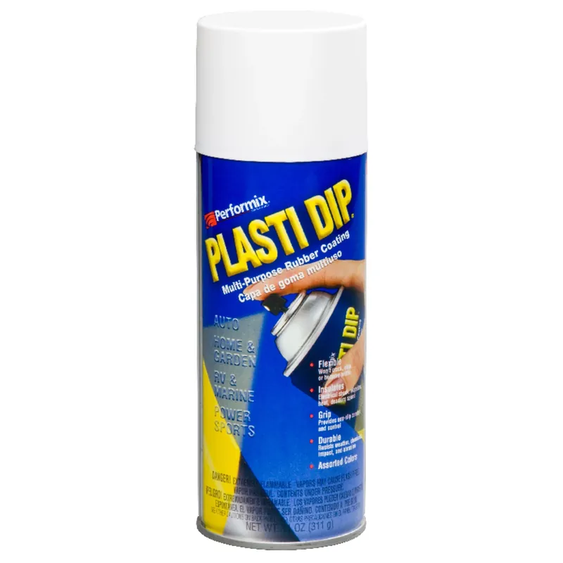 Multi Purpose Rubber Coating Spray, White, 11 Oz.