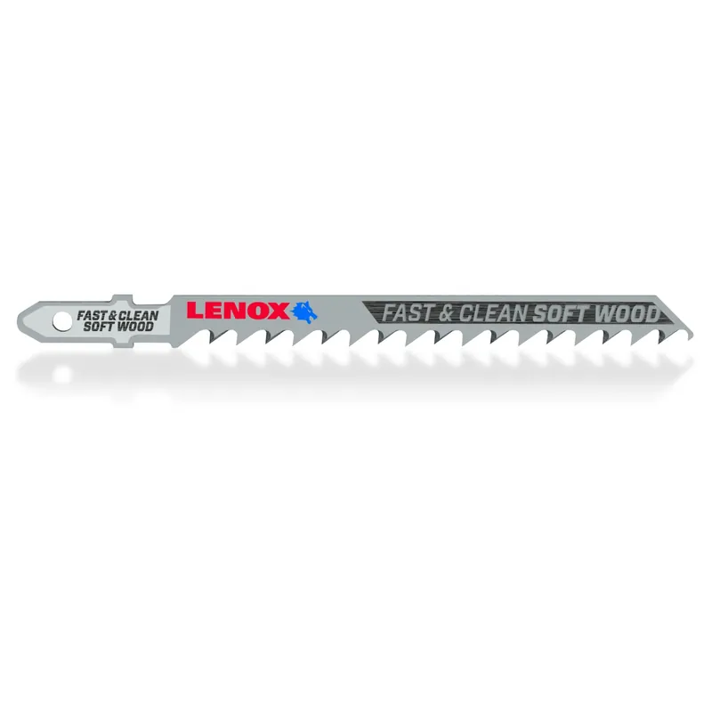 4 In. Metal T-shank Clean Soft Wood Jig Saw Blade 6 Tpi 3 Pc