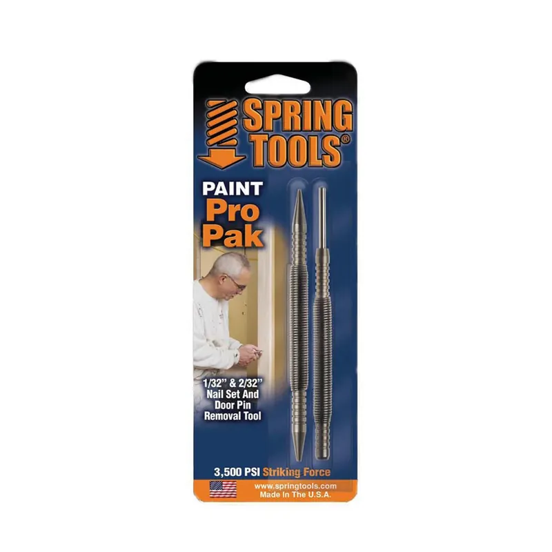 Paint Pro Pak Hammerless Nail Set And Door Pin Removal Tool 1/32 And 2/32 In. 2 Pc
