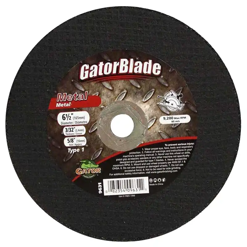 Type 1 6-1/2 In. X 3/32 In. X 5/8 In. Metal Cut-off Wheel