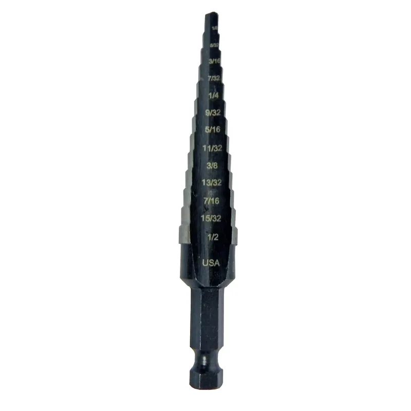 Unibit 1 Step Drill Bit, 1/8 To 1/2 In.