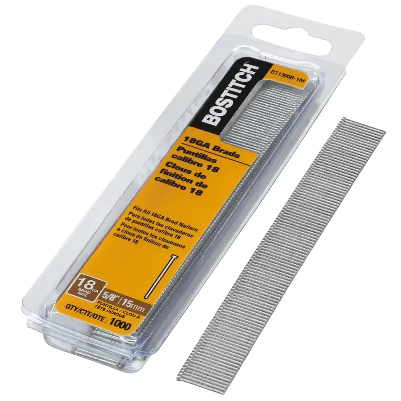 5/8 In. L X 18 Ga. Straight Strip Galvanized Brad Nails 3000 Pk