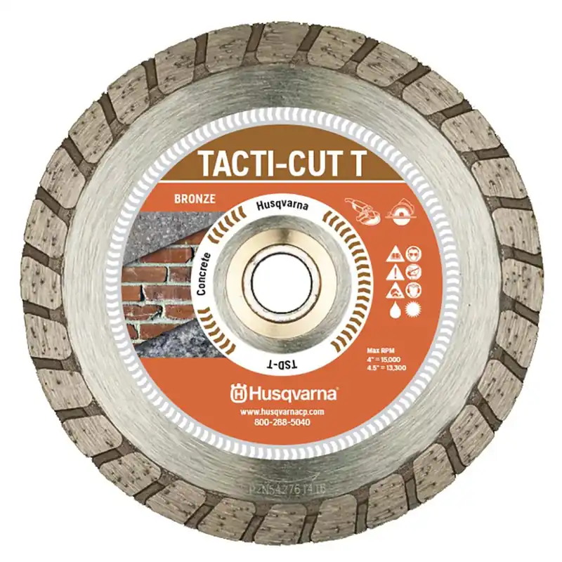 Tacti-cut Dri Disc 7 In. D X 7/8 In. Steel Turbo Diamond Saw Blade 1 Pk