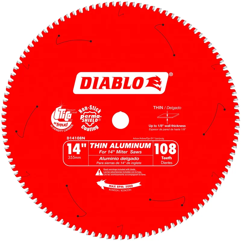 14 In. D X 1 In. Tico Hi-density Carbide Circular Saw Blade 108 Teeth 1 Pk