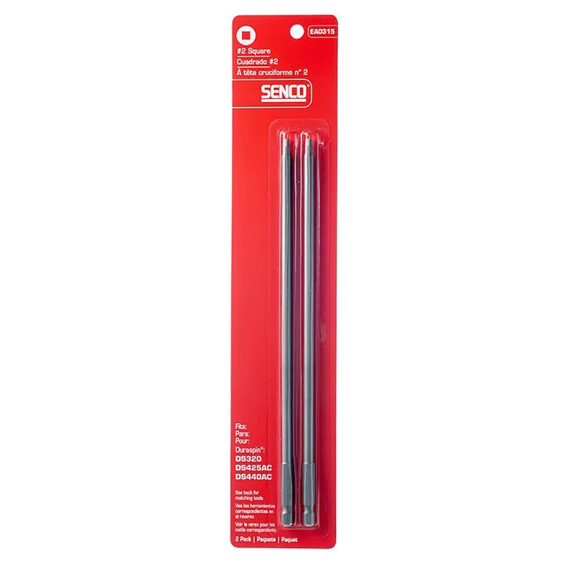 Duraspin Square 2 X 9 In. L Replacement Bit Steel 2 Pk