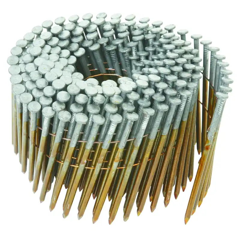 3 In. L Wire Coil Bright Framing Nails 16 Deg 2400 Pk