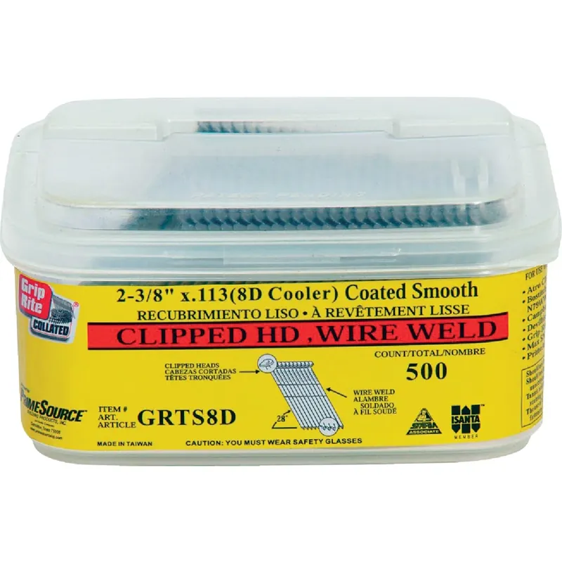 Grip-rite 2-3/8 In. L Angled Strip Bright Framing Nails 28 Deg 1000 Pk