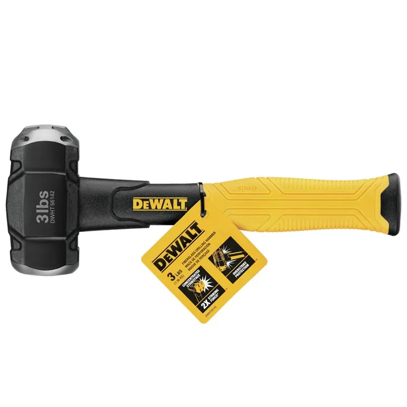 3 Lb Steel Drilling Hammer With 8-3/4 In. Fiberglass Handle