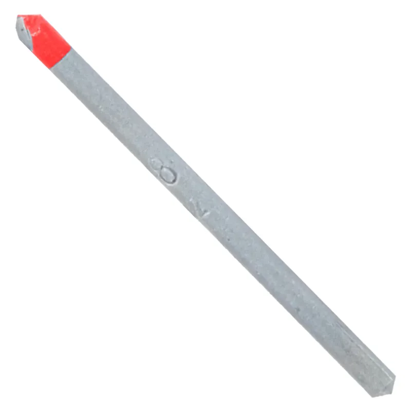 1/8 In. X 2 In. L Carbide Tipped Tile And Stone Drill Bit 3-flat Shank 1 Pk