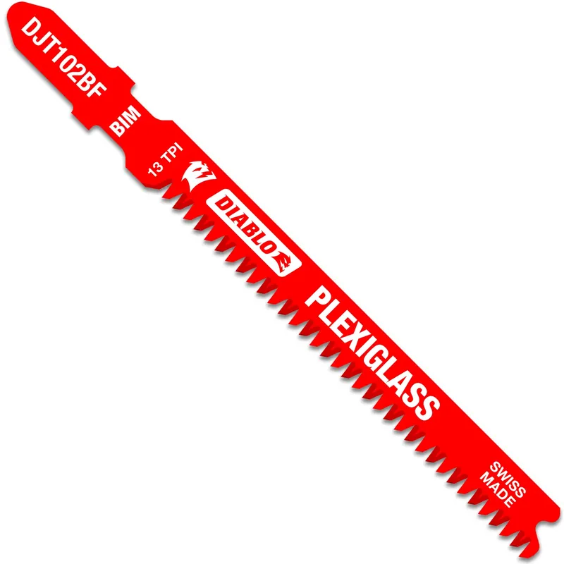 3-5/8 In. Bi-metal T-shank Plexiglass Jig Saw Blade 13 Tpi 5 Pk