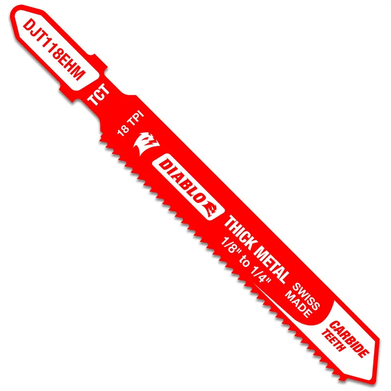 3-1/4 In. Carbide T-shank Medium Metal Jig Saw Blade 18 Tpi 1 Pk