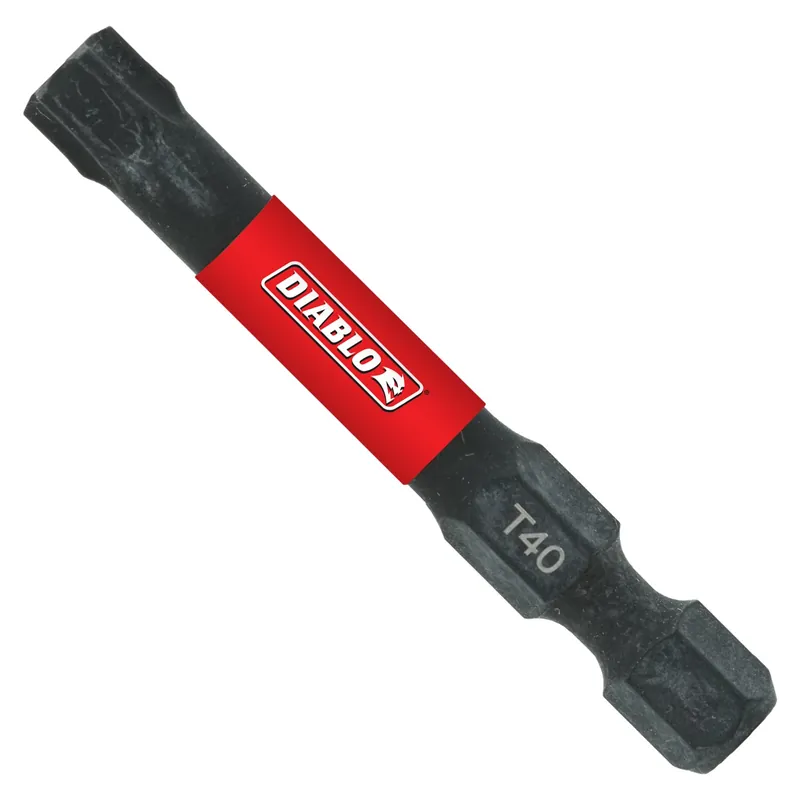 Torx 40 X 2 In. L Driver Bit Black Oxide 5 Pk