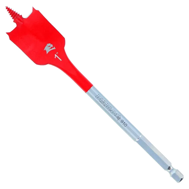 1 In. X 6 In. L High Speed Steel Clean Wood Spade Bit Hex Shank 2 Pk