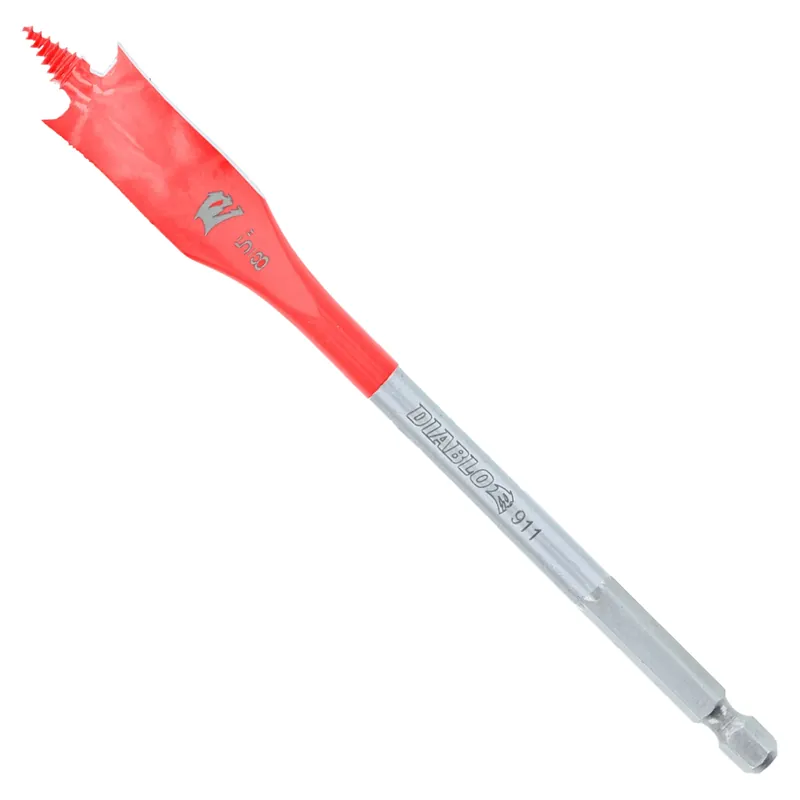 5/8 In. X 6 In. L High Speed Steel Clean Wood Spade Bit Hex Shank 2 Pk