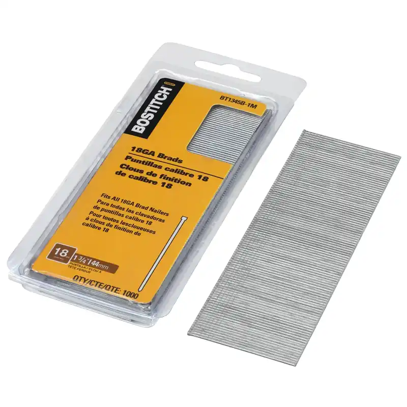 1-3/4 In. L X 18 Ga. Straight Strip Coated Brad Nails 2000 Pk