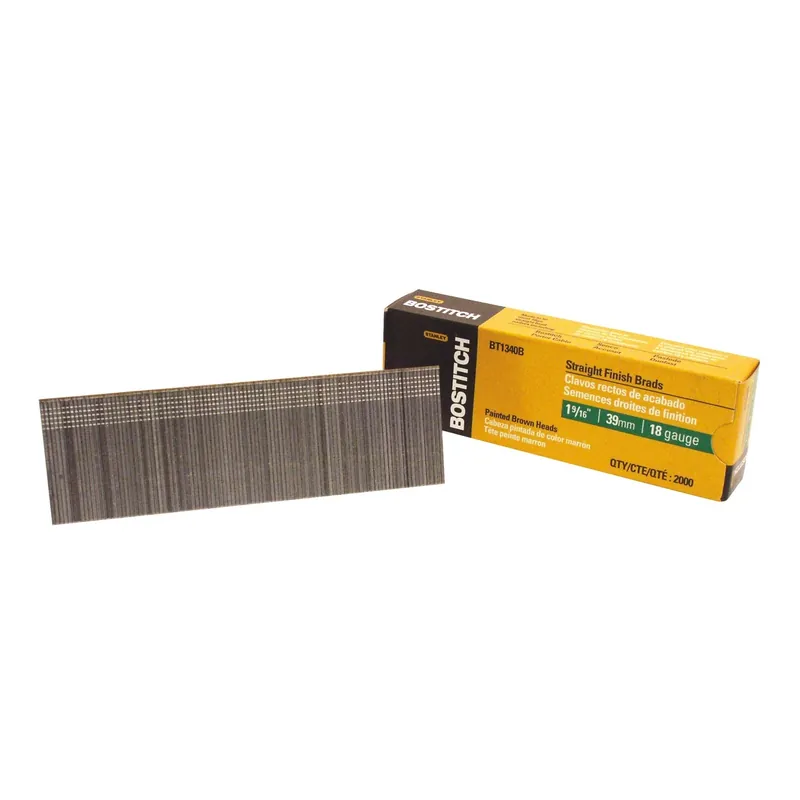 1-9/16 In. L X 18 Ga. Straight Strip Coated Brad Nails 2000 Pk