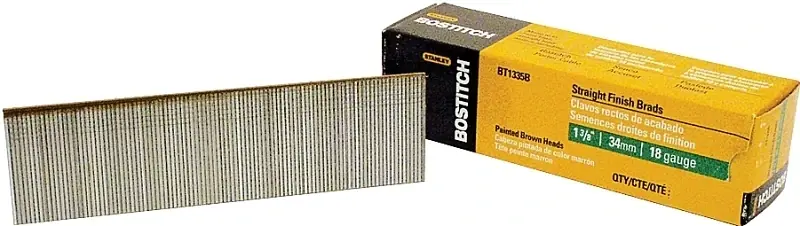 1-3/8 In. L X 18 Ga. Straight Strip Coated Brad Nails 3000 Pk
