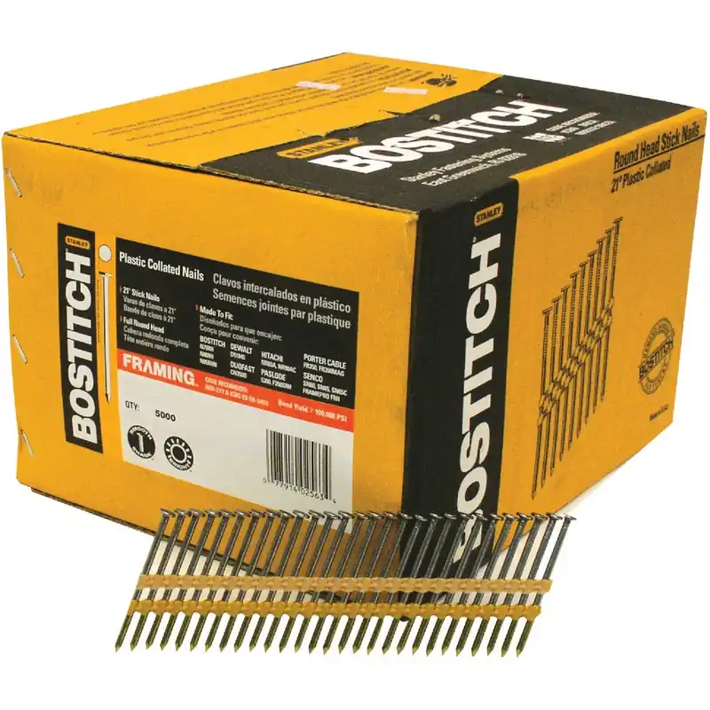 2-3/8 In. L Angled Strip Hot-dip Galvanized Framing Nails 21 Deg 5,000 Pk