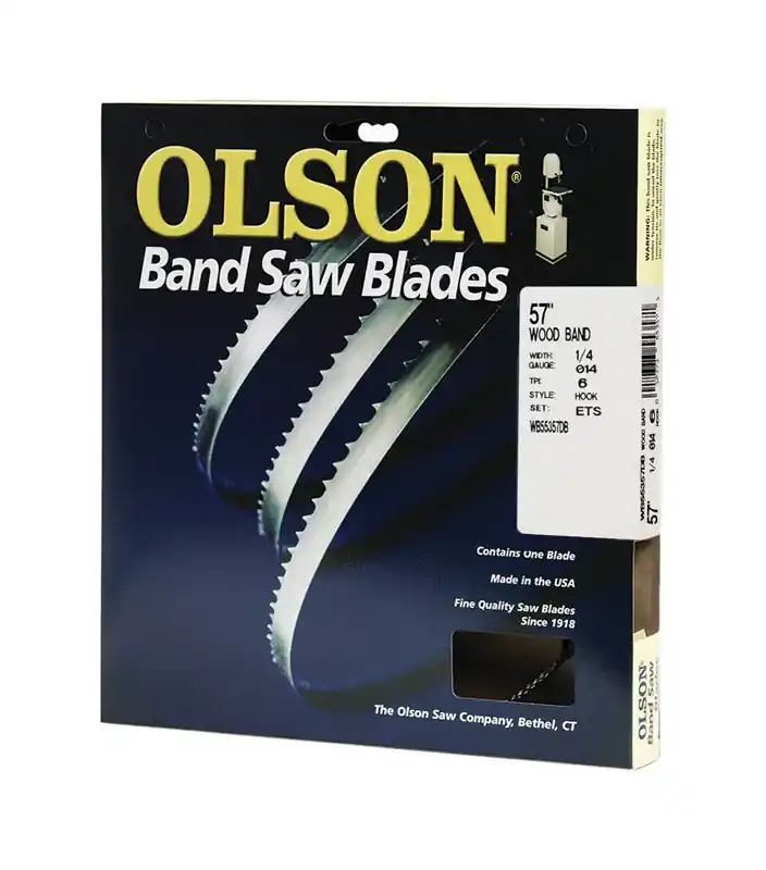 57 In. L X 0.25 In. W Carbon Steel Band Saw Blade 6 Tpi Hook Teeth 1 Pk