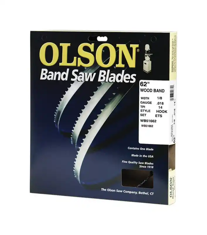 62 In. L X 0.1 In. W Carbon Steel Band Saw Blade 14 Tpi Hook Teeth 1 Pk