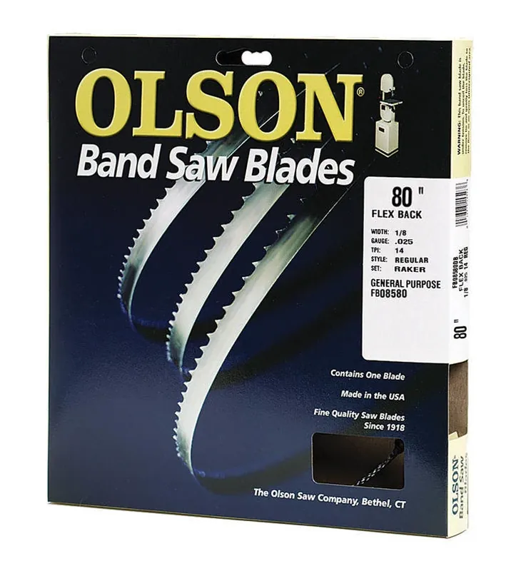 80‑inch Carbon Steel Band Saw Blade – 14 Tpi, 1/8" Width