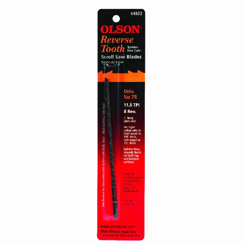 5 In. Carbon Steel Scroll Saw Blade 11.5 Tpi 12 Pk