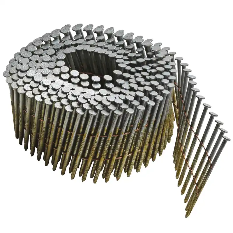 2-3/16 In. L X 11 Ga. Angled Coil Galvanized Siding Nails 15 Deg 3600 Pk