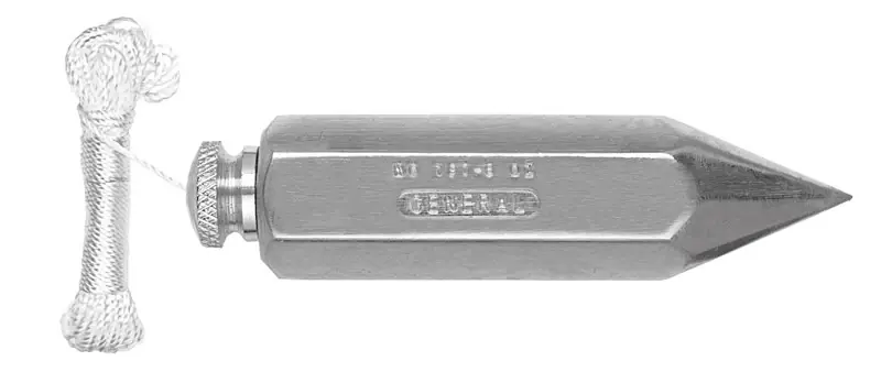 12 Oz Steel Plumb Bob 4.5 In. Length Hexagonal Shape