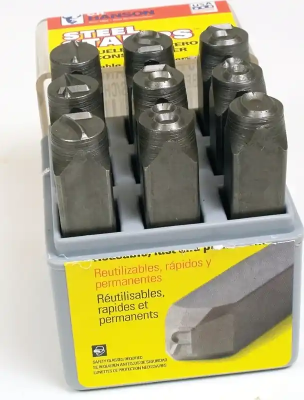 1/4 In. Number Stamp Set 9 Pc