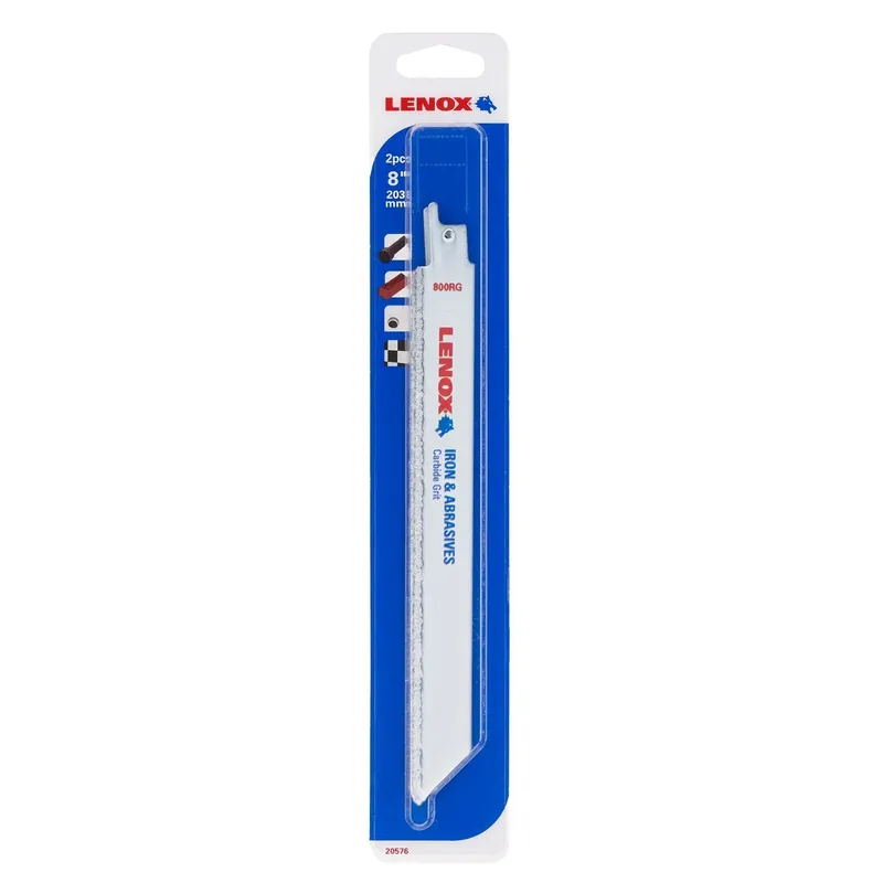10 In. Carbide Grit Reciprocating Saw Blade 2 Pk