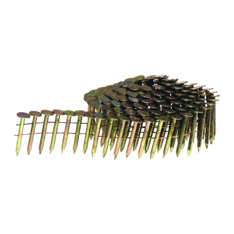 1-1/4 In. L X 16 Ga. Angled Coil Galvanized Roofing Nails 15 Deg 7200 Pk
