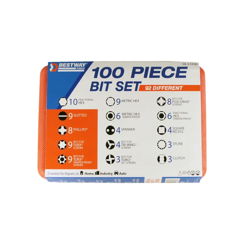 Screwdriver Bit Set, 100-pc.