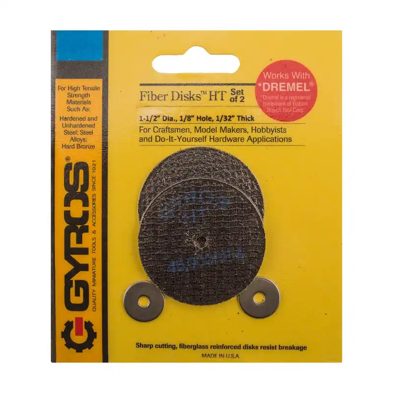 Fiber Disks Ht 1-1/2 In. Diameter X 1/8 In. Fiberglass Cutting Disc Set Of 2
