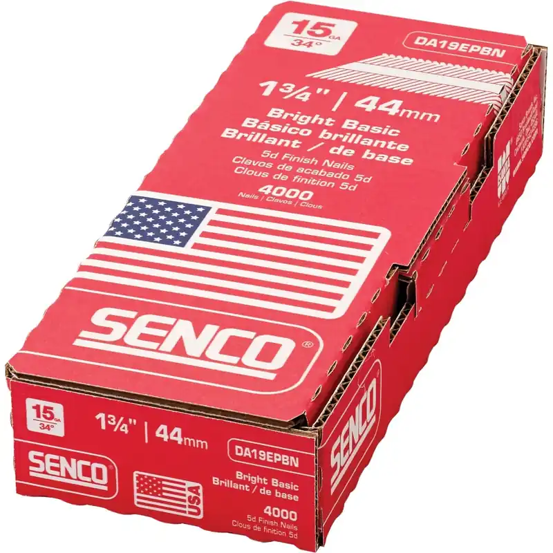 1-3/4 In. L X 15 Ga. Angled Strip Bright Finish Nails 34 Deg 4000 Pk
